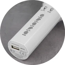 Mikrofon z głośnikiem bluetooth dla dzieci Forever Animal małpka - srebrny/biały - AMS-100