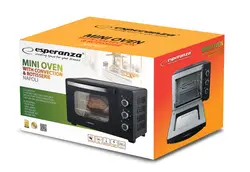 Mini piekarnik z konwekcją i rożnem Esperanza NAPOLI 25L 1600W