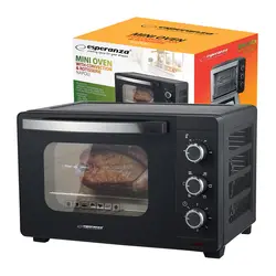 Mini piekarnik z konwekcją i rożnem Esperanza NAPOLI 25L 1600W