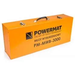 Młot udarowy wyburzeniowy SDS-HEX 45J 3000W Powermat PM-MWB-3000   walizka