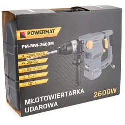 Młotowiertarka udarowa 5,5J 2600W Powermat PM-MW-2600M   walizka