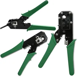 Modułowa zaciskarka do cięcia i zaciskania kabli Qoltec Ethernet 8P 6P 4P