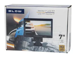 MONITOR 7" do kamery cofania LCD TFT Blow z 2 wejściami AV