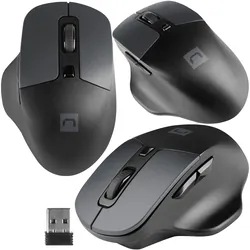 Mysz bezprzewodowa NATEC BLACKBIRD 2 optyczna 1600DPI z cichym klikiem - czarna