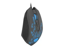 Mysz gamingowa podświetlana FURY BRAWLER + słuchawki z mikrofonem + mata