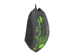 Mysz gamingowa podświetlana FURY BRAWLER + słuchawki z mikrofonem + mata