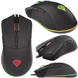 Mysz gamingowa podświetlana GENESIS KRYPTON 290 dla graczy 6400DPI   oprogramowanie