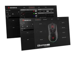 Mysz gamingowa podświetlana GENESIS KRYPTON 555  dla graczy 8000DPI + oprogramowanie