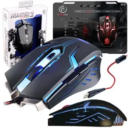 Mysz gamingowa podświetlana Rebeltec HUNTER 2  dla graczy 2750DPI   oprogramowanie