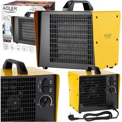 Nagrzewnica ceramiczna Adler AD 7740 1000W/2000W/3000W