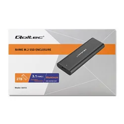 Obudowa kieszeń do dysków M.2 SATA NVME Qoltec USB-C