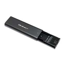 Obudowa kieszeń do dysków M.2 SATA NVME Qoltec USB-C
