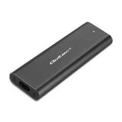 Obudowa kieszeń do dysków M.2 SATA NVME Qoltec USB-C