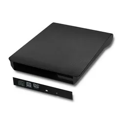 Obudowa kieszeń na napęd optyczny CD/DVD SATA/USB 3.0 12.7mm wbudowany kabel