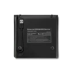 Obudowa kieszeń na napęd optyczny CD/DVD SATA/USB 3.0 12.7mm wbudowany kabel
