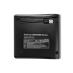 Obudowa kieszeń na napęd optyczny CD/DVD SATA USB 3.0 9.5mm wbudowany kabel