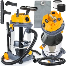Odkurzacz przemysłowy Powermat PM-OD-30M FC 1600W sucho/mokro   OTRZĄSACZ filtra
