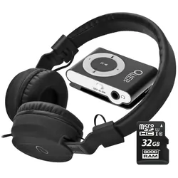 Odtwarzacz MP3 Quer   słuchawki nauszne   karta 32GB