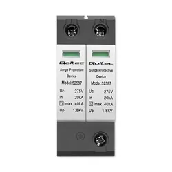 Ogranicznik ochronnik przepięć AC Qoltec 2P 275V T2 B C