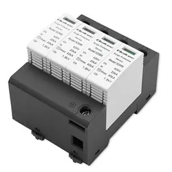 Ogranicznik ochronnik przepięć AC Qoltec 4P 420V T2 B C