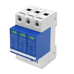 Ogranicznik ochronnik przepięć DC Qoltec 3P 1000V T2 B C