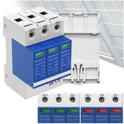Ogranicznik ochronnik przepięć DC Qoltec 3P 1000V T2 B C