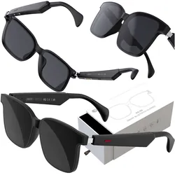 Okulary przeciwsłoneczne Bluetooth XO E5 UV400 nylonowe z mikrofonem czarne