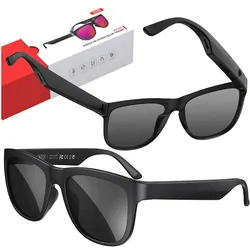 Okulary przeciwsłoneczne Bluetooth XO E6 UV400 z mikrofonem czarne