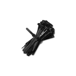 Opaski zaciskowe wielorazowego użytku trytytki odpinane 7.2x100mm 100 szt. czarne