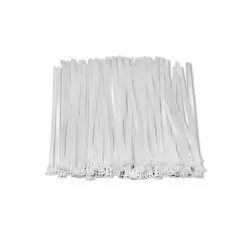 Opaski zaciskowe wielorazowego użytku trytytki odpinane 7.2x200mm 100 szt. białe
