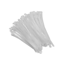 Opaski zaciskowe wielorazowego użytku trytytki odpinane 7.2x300mm 100 szt. białe