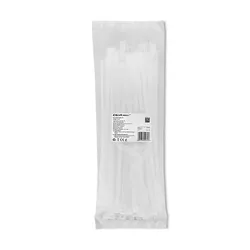 Opaski zaciskowe wielorazowego użytku trytytki odpinane 7.2x300mm 100 szt. białe