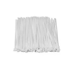 Opaski zaciskowe wielorazowego użytku trytytki odpinane 7.2x300mm 100 szt. białe