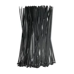 Opaski zaciskowe wielorazowego użytku trytytki odpinane 7.2x350mm 100 szt. czarne