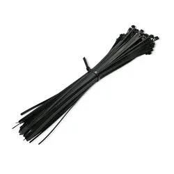 Opaski zaciskowe wielorazowego użytku trytytki odpinane 7.2x350mm 100 szt. czarne