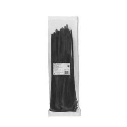 Opaski zaciskowe wielorazowego użytku trytytki odpinane 7.2x350mm 100 szt. czarne