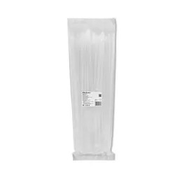 Opaski zaciskowe wielorazowego użytku trytytki odpinane 7.2x400mm 100 szt. białe