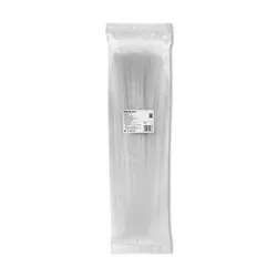 Opaski zaciskowe wielorazowego użytku trytytki odpinane 7.2x450mm 100 szt. białe