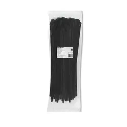 Opaski zaciskowe wielorazowego użytku trytytki odpinane 7.2x450mm 100 szt. czarne