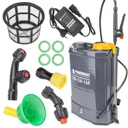 Opryskiwacz akumulatorowy 16 L Powermat PM-OA-16K   zestaw dysz