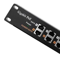 Patch panel do szafy RACK 19" Qoltec  12 portów PoE