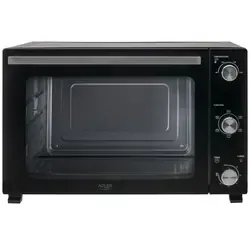 Piekarnik elektryczny 48L Adler AD 6026   blacha do pieczenia   ruszt z uchwytem   rożen