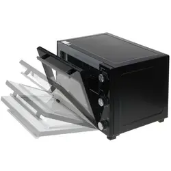 Piekarnik elektryczny 60L Adler AD 6028   blacha do pieczenia   ruszt z uchwytem   rożen