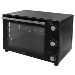 Piekarnik elektryczny 60L Adler AD 6028   blacha do pieczenia   ruszt z uchwytem   rożen