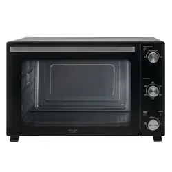 Piekarnik elektryczny 60L Adler AD 6028   blacha do pieczenia   ruszt z uchwytem   rożen