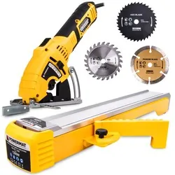 Pilarka precyzyjna tarczowa 1200W Powermat PM-PPT-1200   prowadnica   3 tarcze