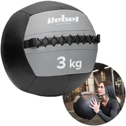 Piłka lekarska do ćwiczeń 3 kg REBEL ACTIVE