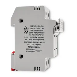 Podstawa bezpiecznikowa   bezpiecznik DC Qoltec 2P 1000V 20A solar