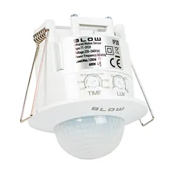 Podtynkowy czujnik ruchu sufitowy 360° BLOW MS-02 biały