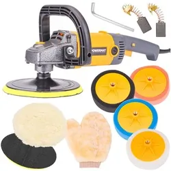 Polerka samochodowa 2600W Powermat PM-PS-2600T-Z5   gąbki   akcesoria
